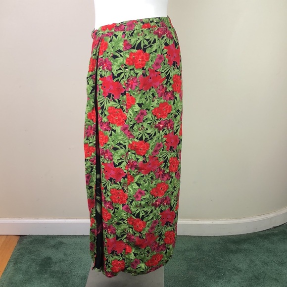 Style & Co Collection Vintage Reversible Midi Skirt Faux Wrap - Picture 3 of 7